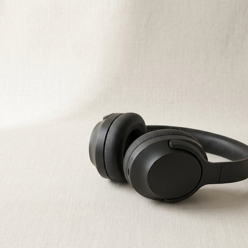Black over-ear headphones
